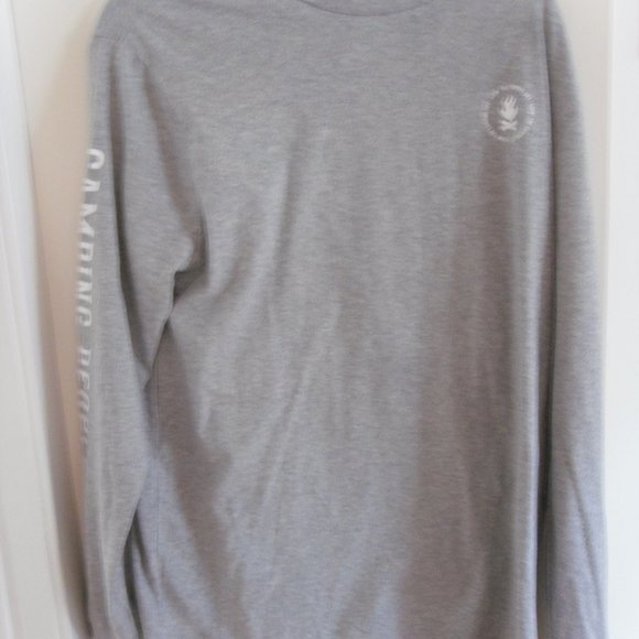 WE PEOPLE LONG SLEEVE GREY SHIRT THAT STATES"LFE IS BETTER WHEN YOU ARE CAMPING" - Picture 3 of 9